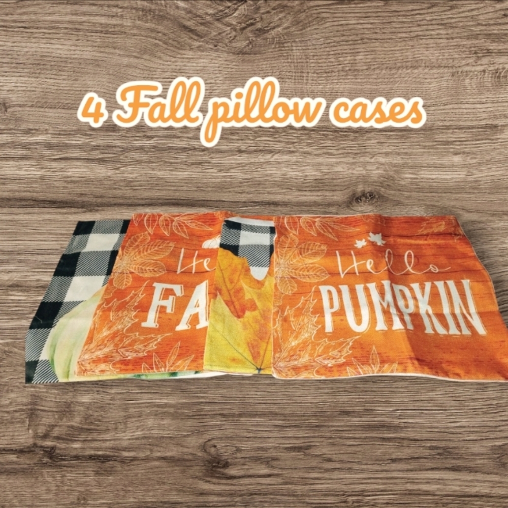 4 Fall style pillow cases
